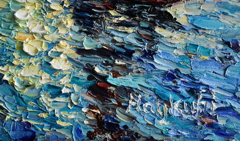 Original Impressionism Seascape Painting by Haykuhi Khachatryan