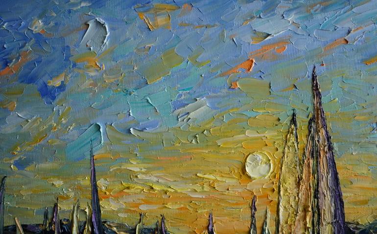 Original Impressionism Seascape Painting by Haykuhi Khachatryan