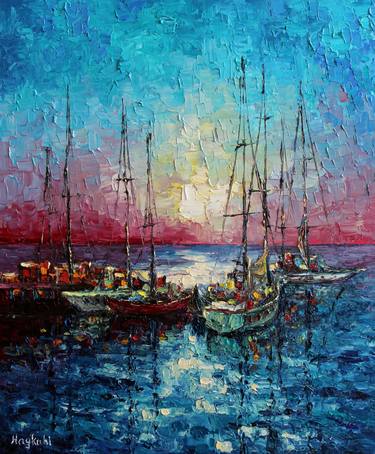 Original Impressionism Seascape Paintings by Haykuhi Khachatryan