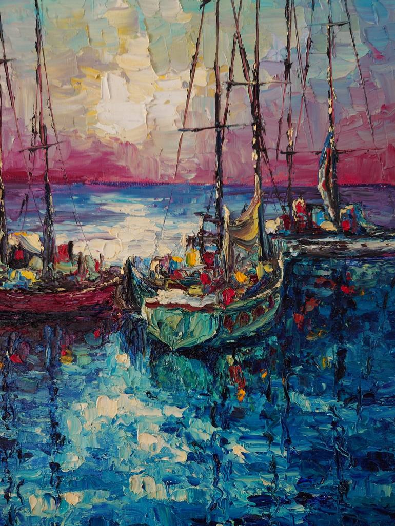 Original Impressionism Seascape Painting by Haykuhi Khachatryan