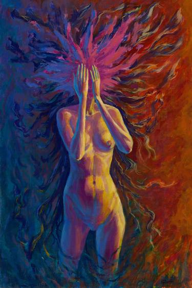 Original Expressionism Nude Paintings by Alexey Potanin