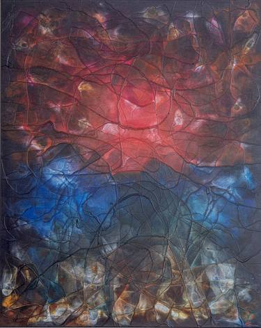 Original Abstract Expressionism Abstract Paintings by Ramin Abrahim