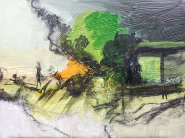Original Abstract Landscape Paintings by Aneurin Sanders