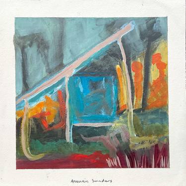 Original Abstract Landscape Painting by Aneurin Sanders