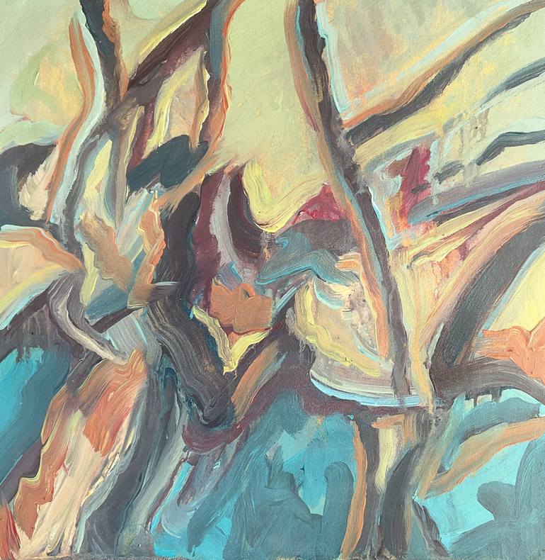 Print of Abstract Expressionism Landscape Paintings by Aneurin Sanders