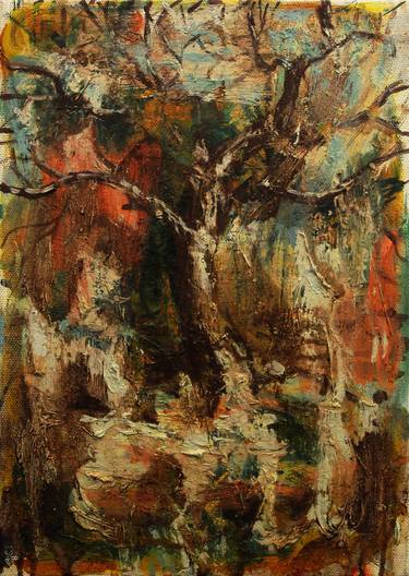 Original Expressionism Tree Paintings by Erdal Kara