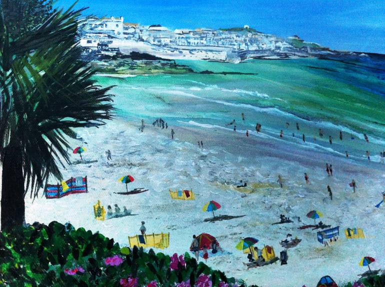 Original Realism Beach Painting by Lindsey Keates