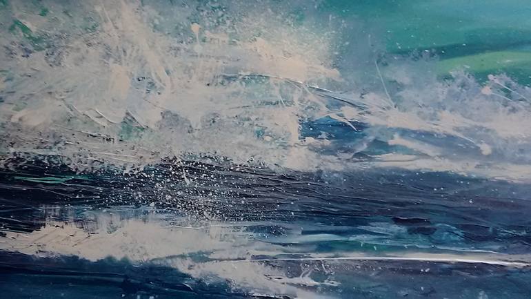 Original Abstract Seascape Painting by Lindsey Keates