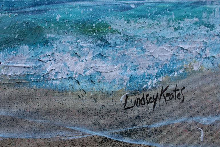 Original Abstract Seascape Painting by Lindsey Keates