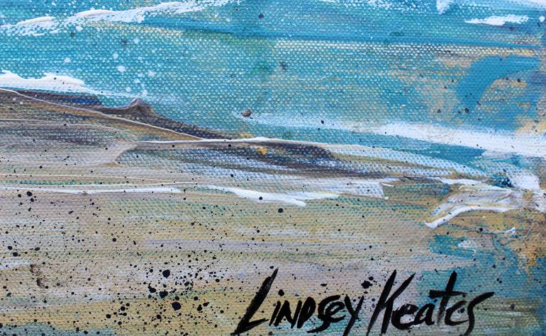 Original Abstract Seascape Painting by Lindsey Keates