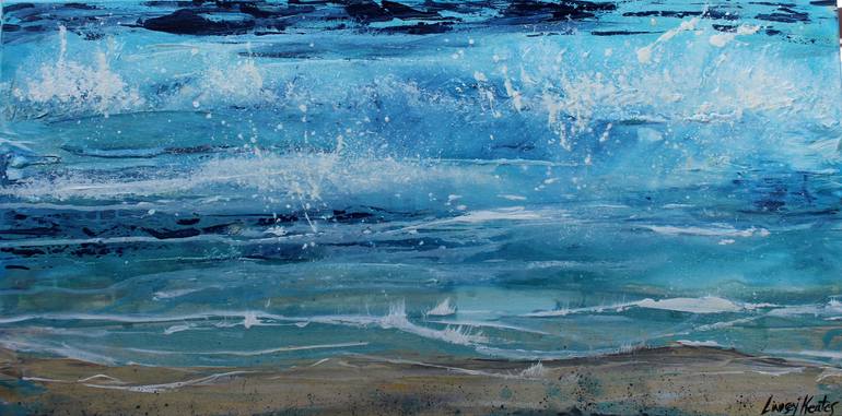 Original Abstract Seascape Painting by Lindsey Keates