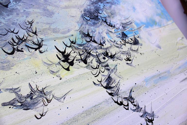 Original Abstract Aerial Painting by Lindsey Keates