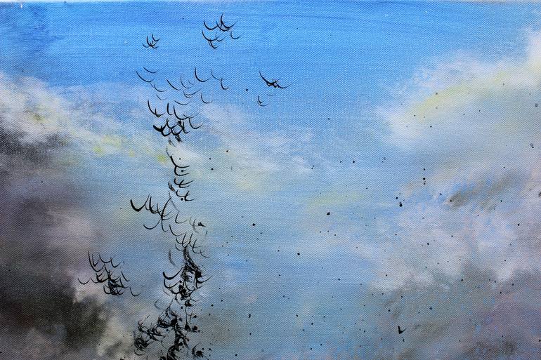 Original Abstract Aerial Painting by Lindsey Keates