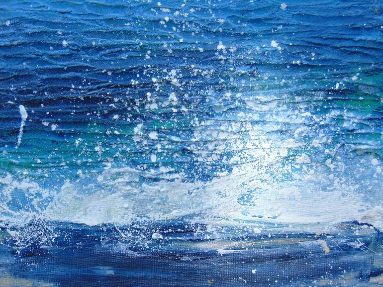 Original Abstract Seascape Painting by Lindsey Keates