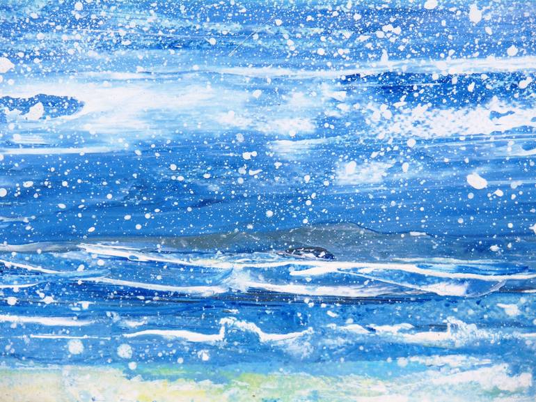 Original Fine Art Seascape Painting by Lindsey Keates