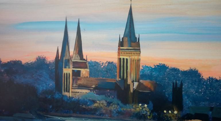 Original Modernism Landscape Painting by Lindsey Keates