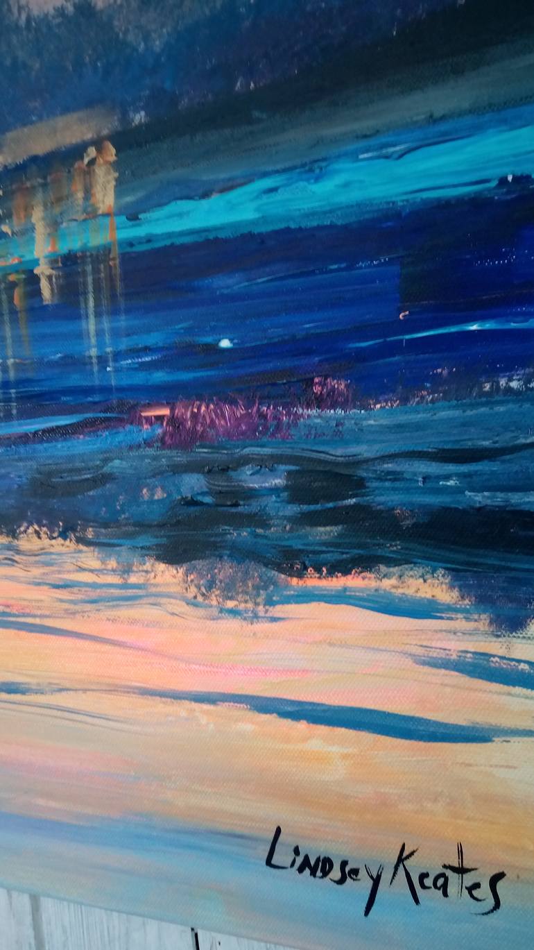 Original Modernism Landscape Painting by Lindsey Keates