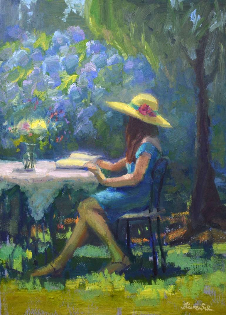 Sun Hat Painting by Kristina Sellers | Saatchi Art