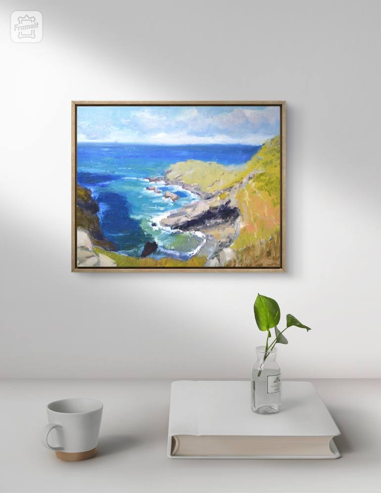 Original Impressionism Beach Painting by Kristina Sellers