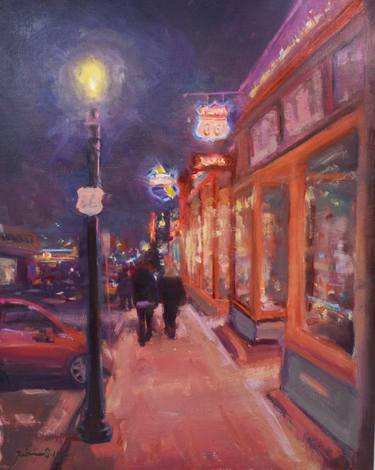 Original Impressionism Cities Paintings by Kristina Sellers