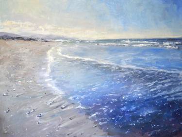 Original Impressionism Beach Paintings by Kristina Sellers