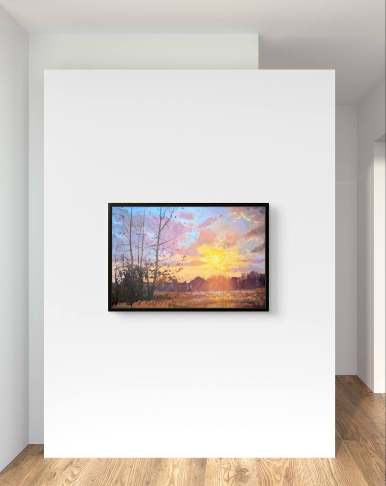 Original Impressionism Landscape Painting by Kristina Sellers