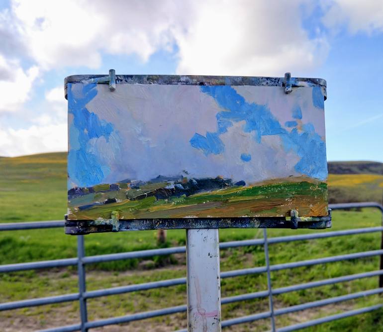 Original Abstract Expressionism Landscape Painting by Kristina Sellers