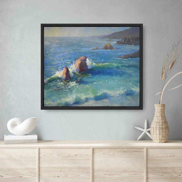 Original Fine Art Seascape Painting by Kristina Sellers