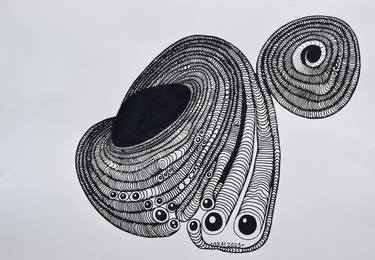 Original Abstract Outer Space Drawings by Anthony Martin