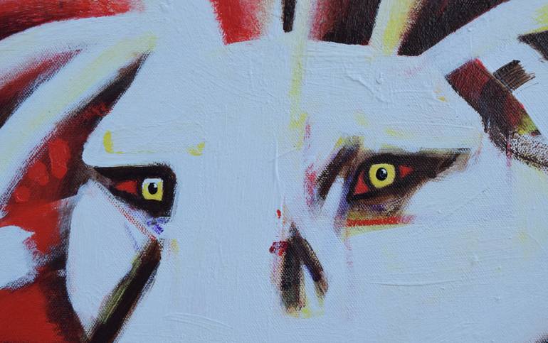 Original Abstract Expressionism Animal Painting by Anthony Martin