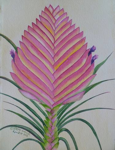 Print of Abstract Floral Paintings by Subodh Maheshwari