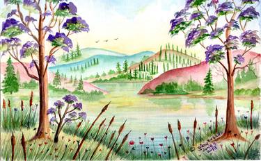 Original Impressionism Landscape Paintings by Subodh Maheshwari