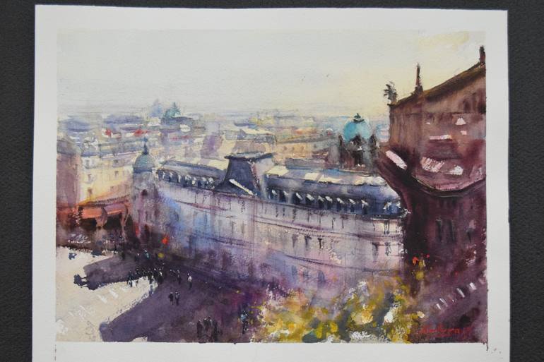 Original Figurative Landscape Painting by Nad Benmansour                 