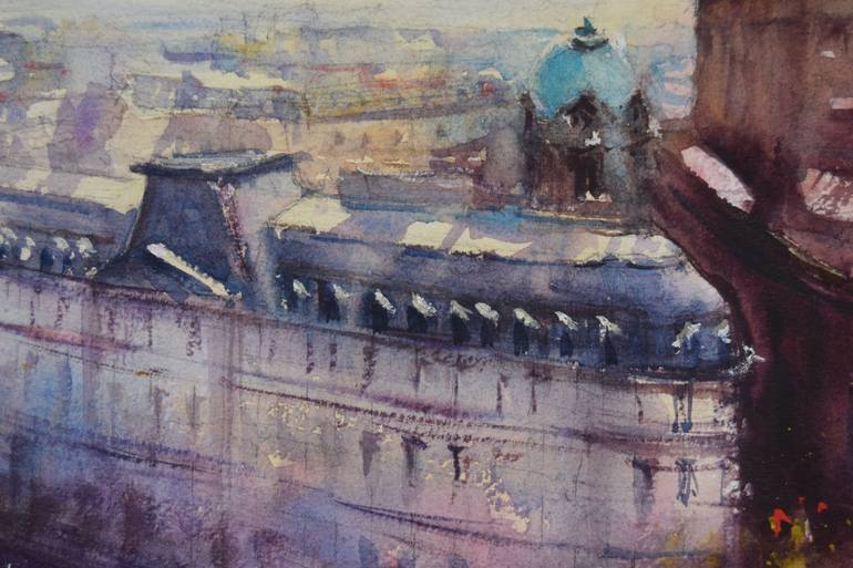 Original Figurative Landscape Painting by Nad Benmansour                 