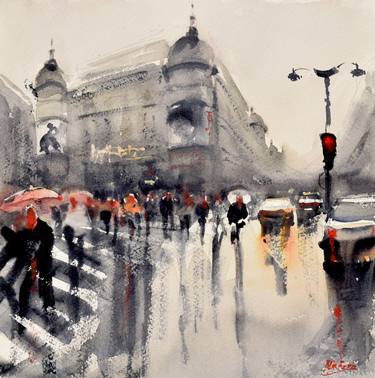 Print of Figurative Cities Paintings by Nad benmansour