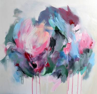 Original Abstract Floral Paintings by Robbie Buten