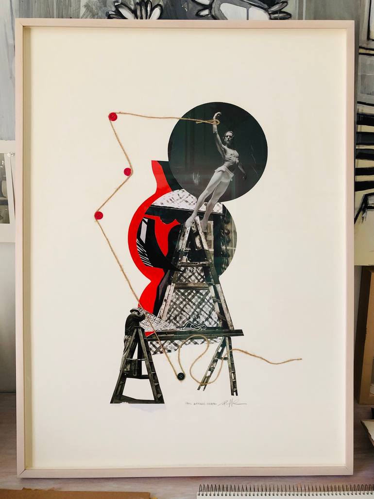 Original Conceptual People Collage by Paul Antonio Szabo