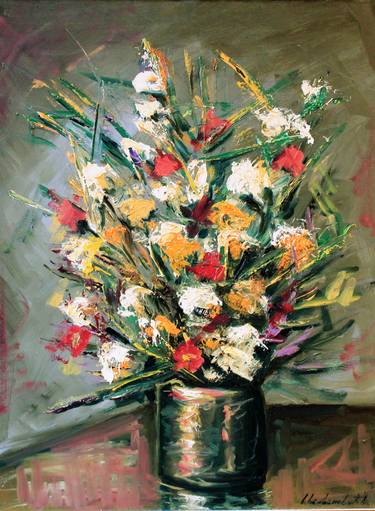 Print of Impressionism Floral Paintings by Stojan Stevanović
