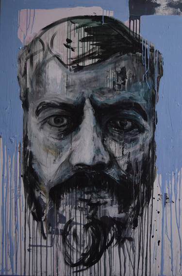 Original Expressionism Portrait Paintings by Asandei Bogdan