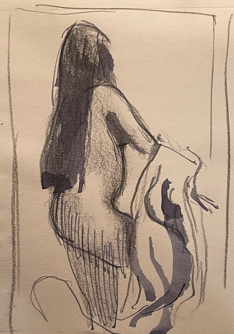 Original Expressionism Nude Painting by Tim Medlen