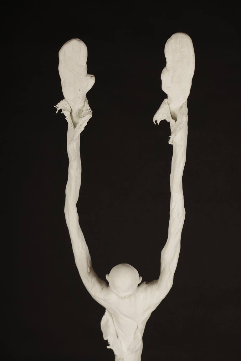 Original 3d Sculpture Men Sculpture by Valeriu Cazacevschi