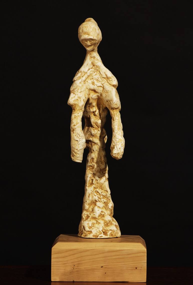 Humble figure with brown patina - Print