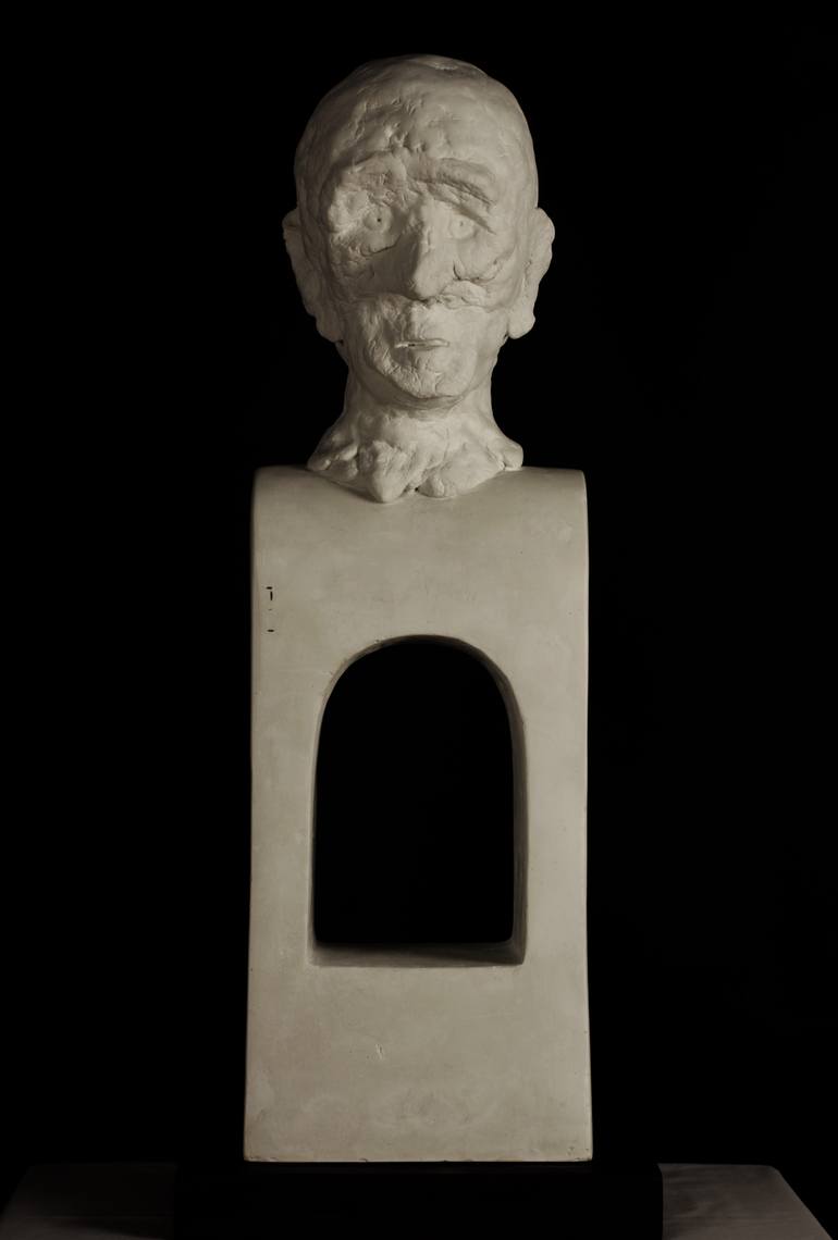 Original Conceptual Men Sculpture by Valeriu Cazacevschi
