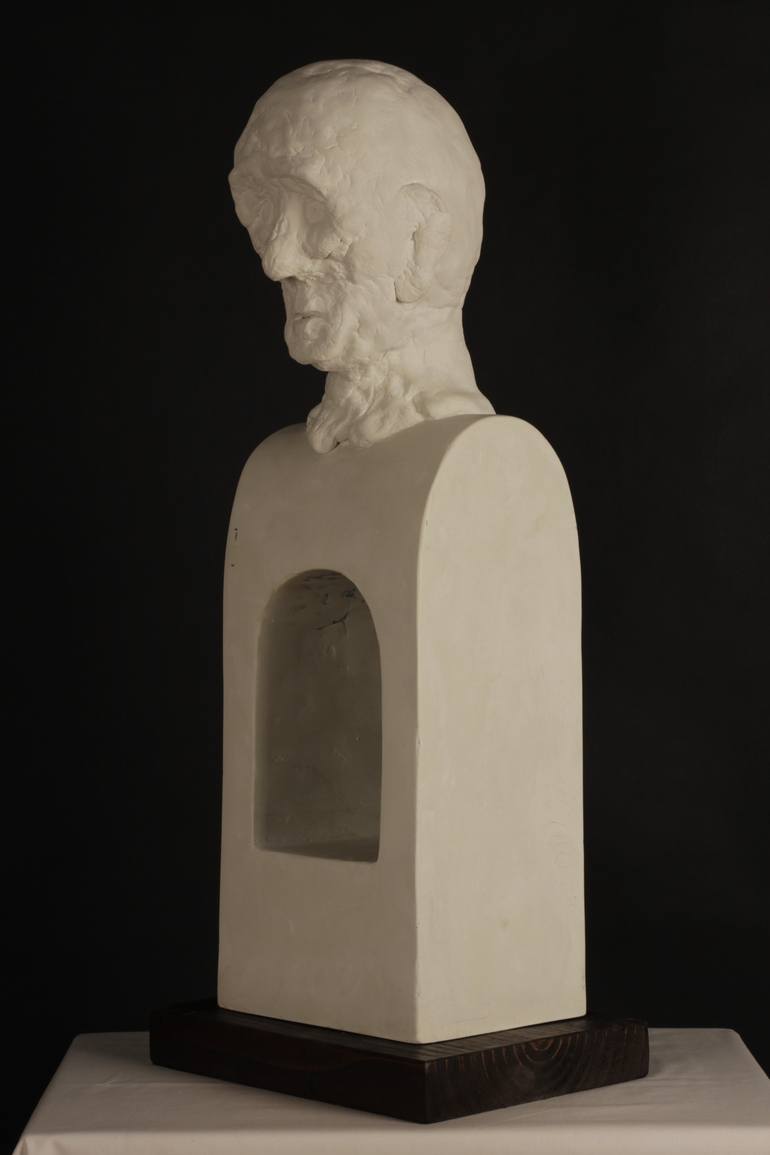 Original Conceptual Men Sculpture by Valeriu Cazacevschi
