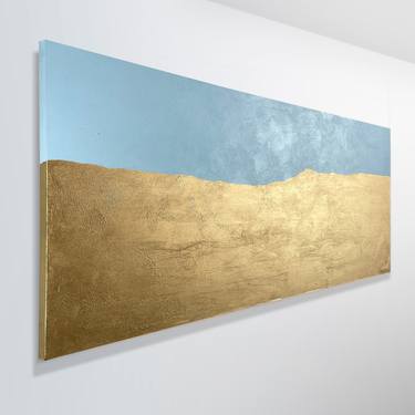 Wise Lands Two - 152 x 61 cm - gold paint and acrylic on canvas thumb