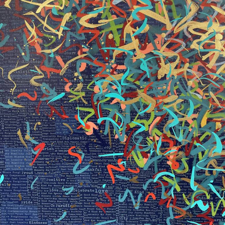 Original Abstract Mixed Media by George Hall