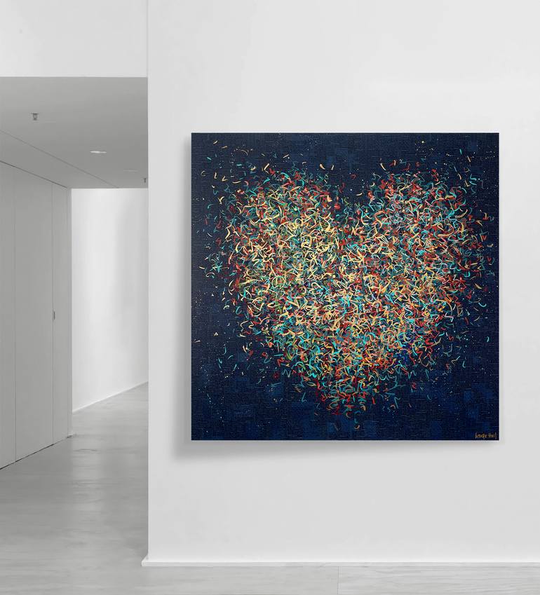 Original Abstract Mixed Media by George Hall