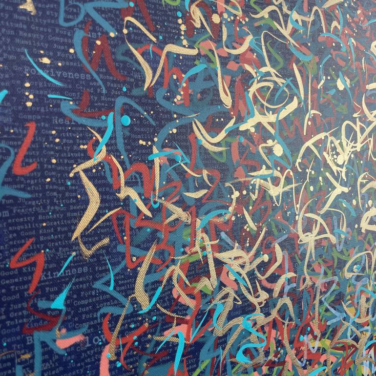Original Abstract Mixed Media by George Hall