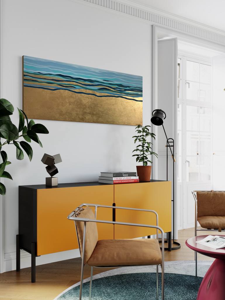 Original Abstract Painting by George Hall