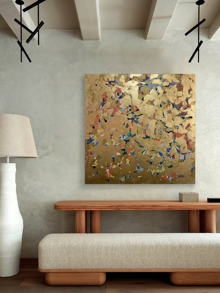 Original Abstract Mixed Media by George Hall